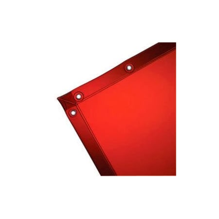 Ors Nasco See-Thru Welding Curtain - 6 Ft. x 8 Ft. - Vinyl - Spectra Orange 138-36307